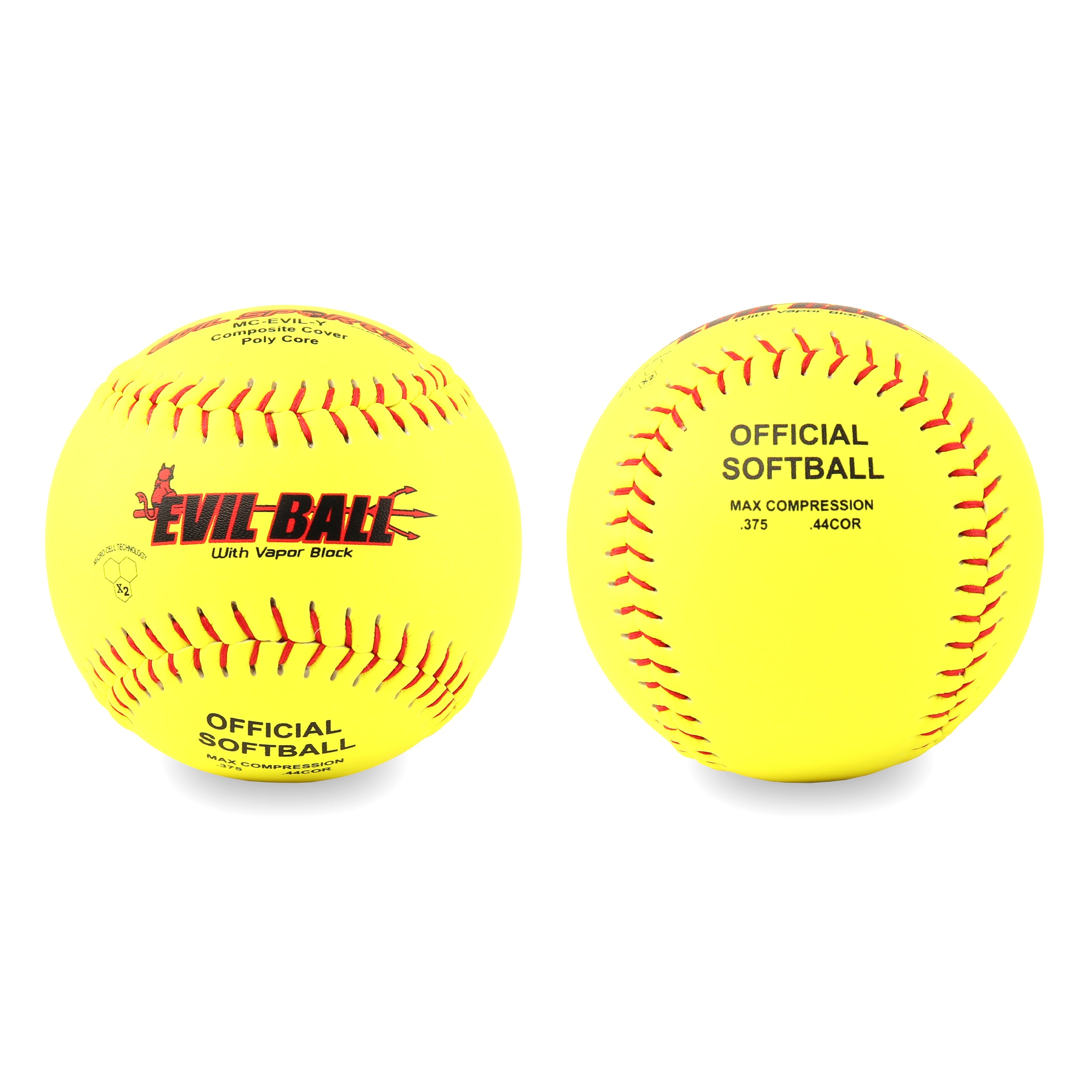 Evil 44-375 official softball with Microcell Technology